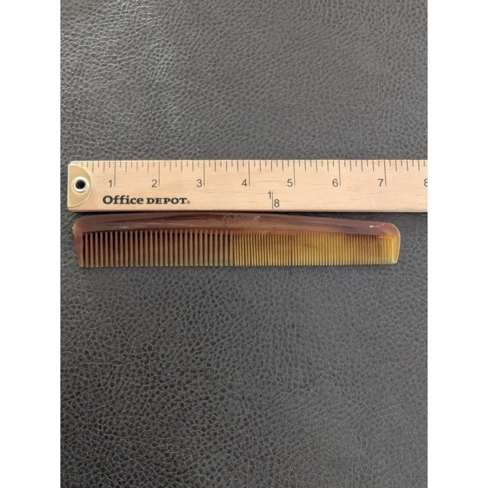 Vintage Lot Of 2 Pocket Combs Faux Tortoise Goody 5
